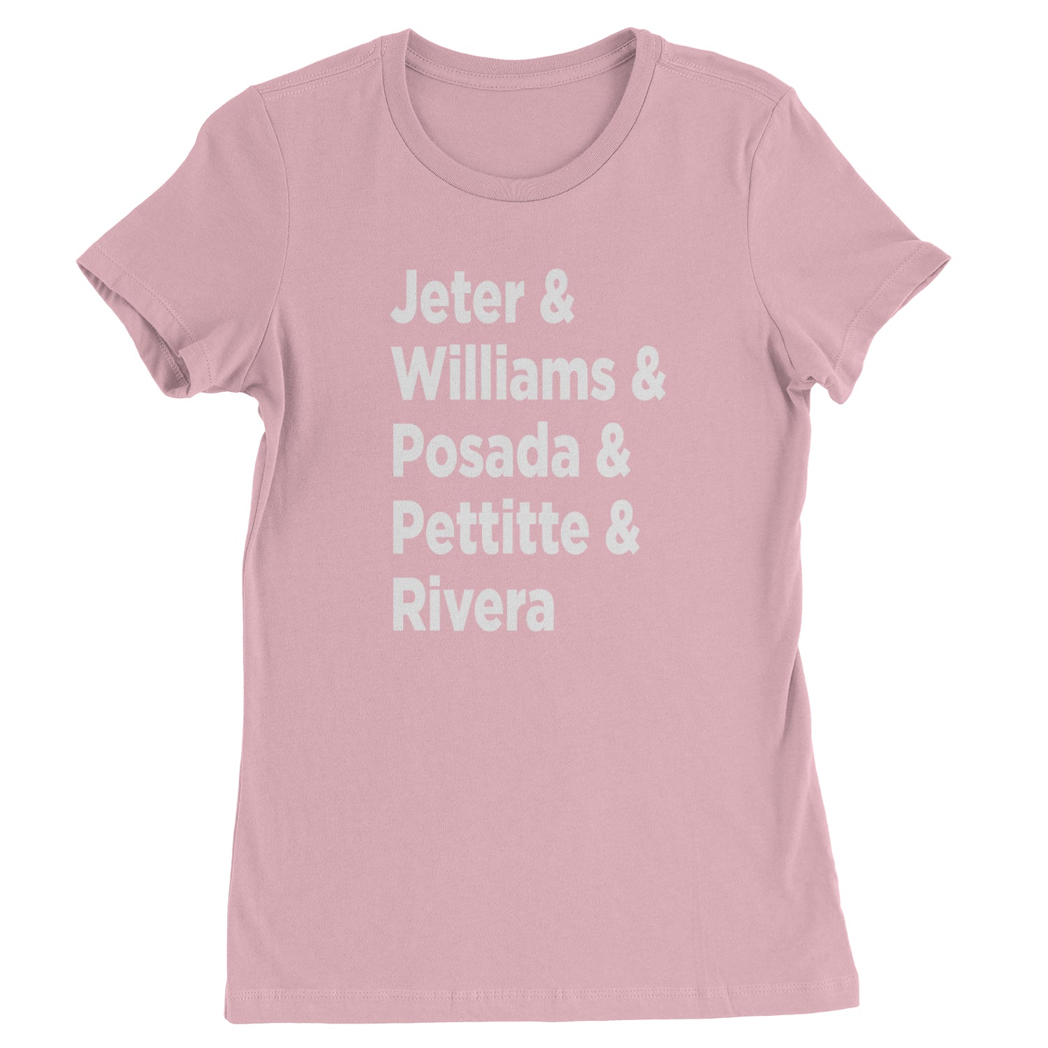 Jeter and Williams and Posada and Pettitte and Rivera Womens T-shirt baseball, comes, here, judge, the by Expression Tees