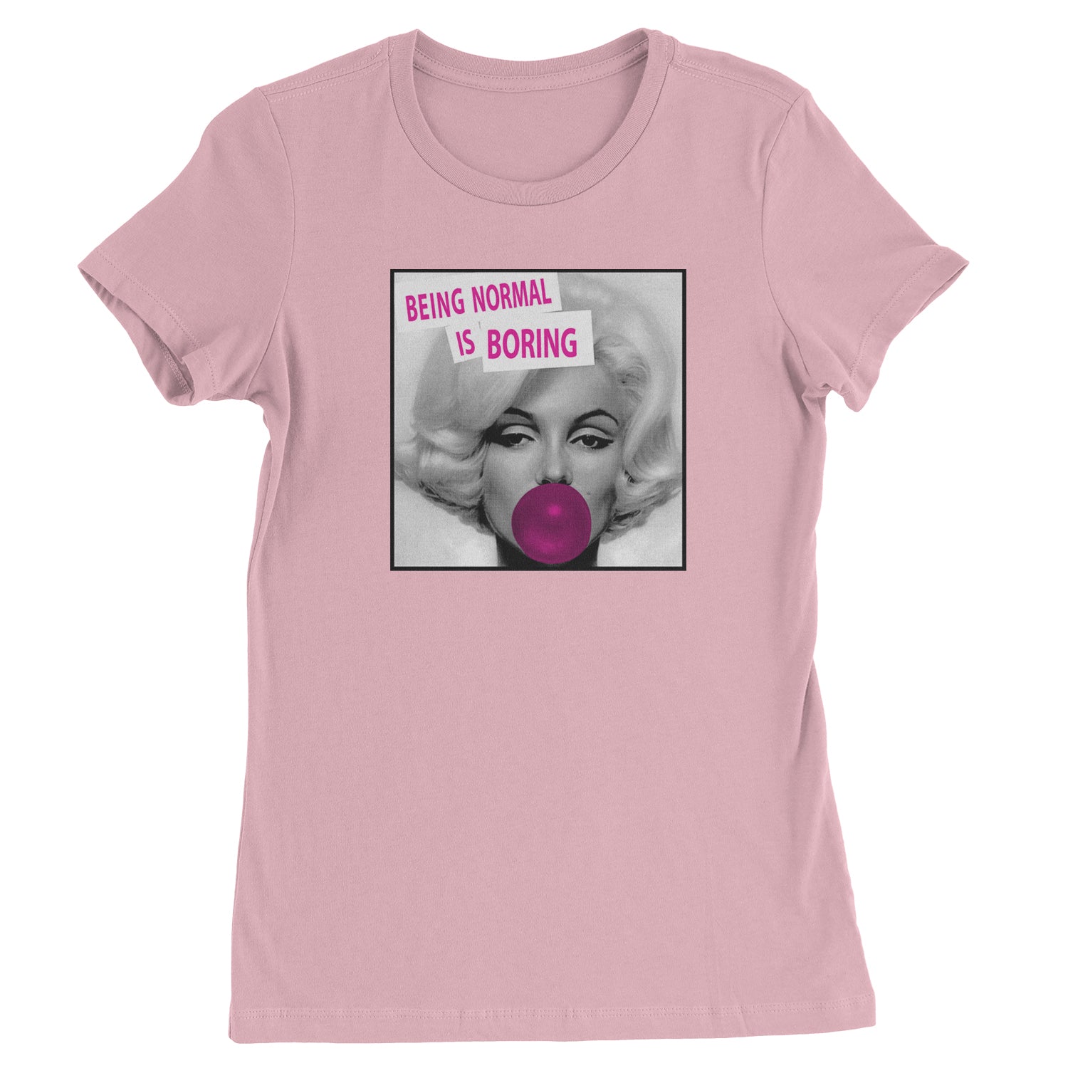 Marilyn Monroe Being Normal Is Boring Womens T-shirt art, iconic, marilyn, monroe, pop by Expression Tees