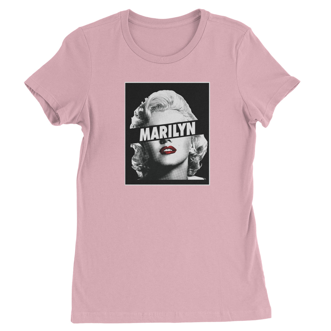 Marilyn Monroe Censored Womens T-shirt american, icon, marilyn, monroe by Expression Tees
