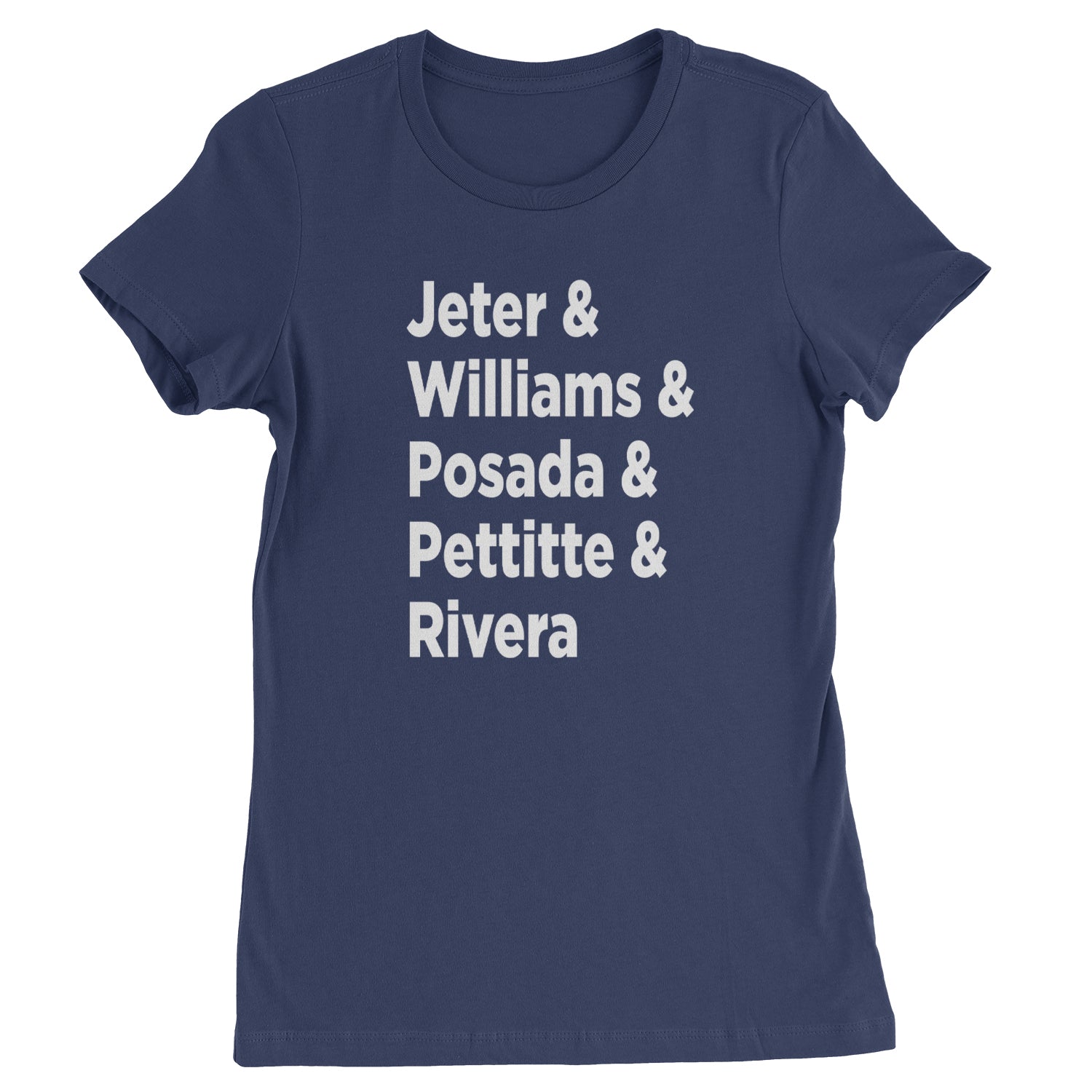 Jeter and Williams and Posada and Pettitte and Rivera Womens T-shirt baseball, comes, here, judge, the by Expression Tees