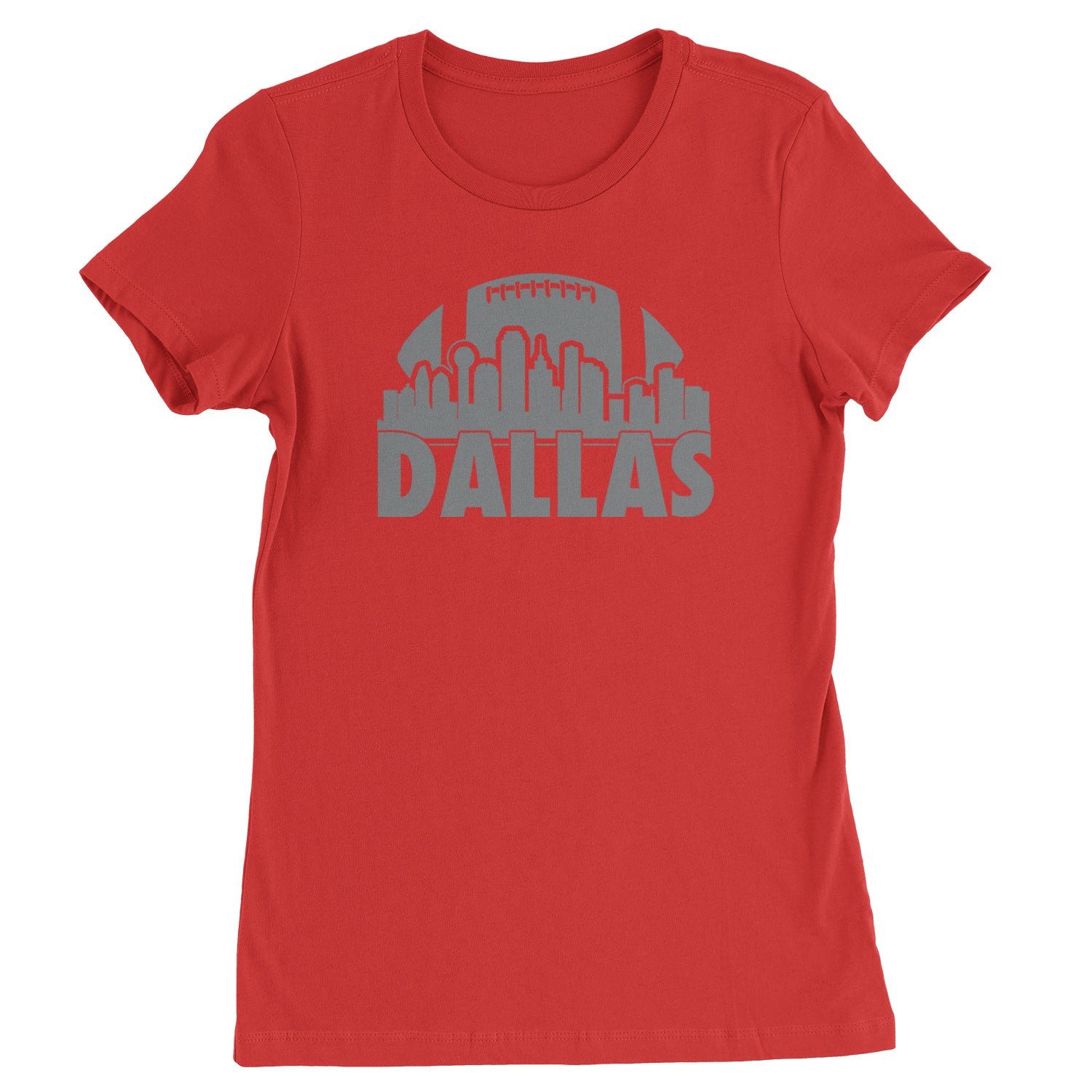 Dallas Texas Skyline Womens T-shirt dallas, Texas by Expression Tees