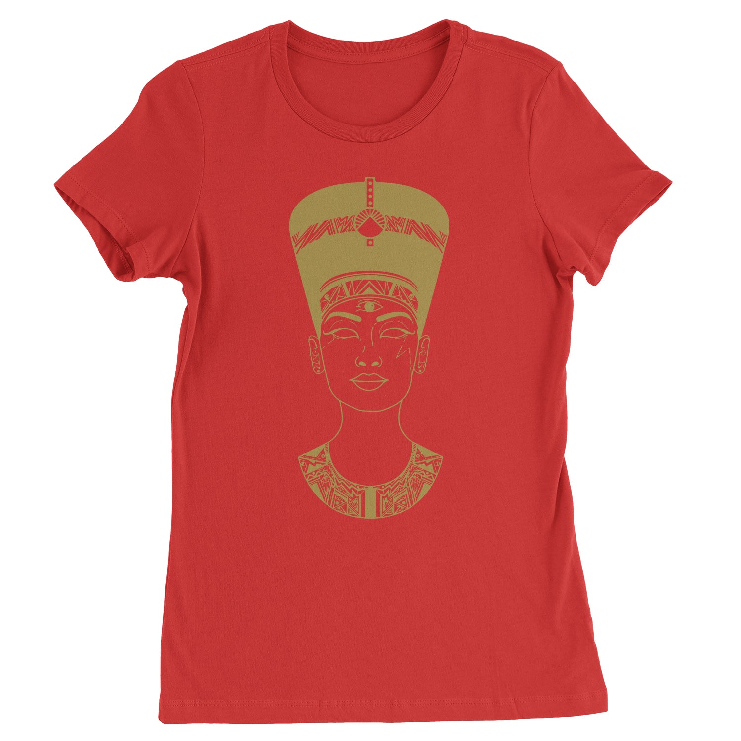 Nefertiti Egyptian Queen Womens T-shirt african, american, aten, egyptian, goddess by Expression Tees