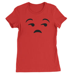 Emoticon Whatever Smile Face graphic on Women's Heavyweight Cotton T-Shirt in Yellow alternate view 5