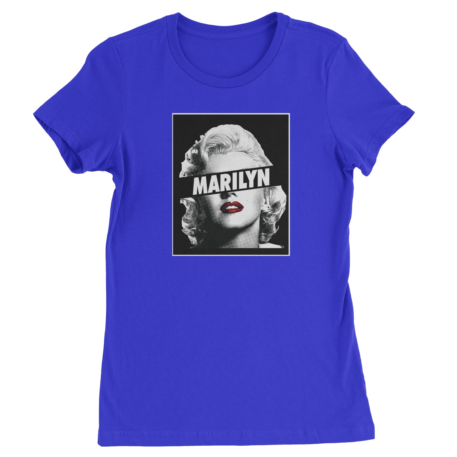 Marilyn Monroe Censored Womens T-shirt american, icon, marilyn, monroe by Expression Tees