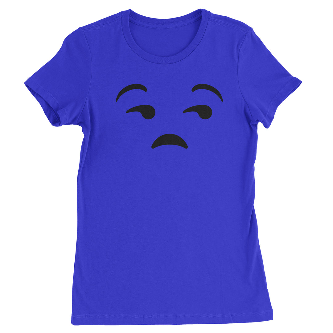 Emoticon Whatever Smile Face graphic on Women's Heavyweight Cotton T-Shirt in Yellow alternate view 6