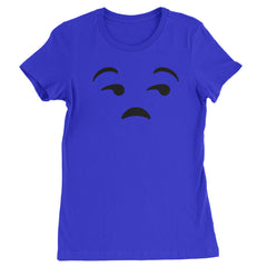 Emoticon Whatever Smile Face graphic on Women's Heavyweight Cotton T-Shirt in Yellow alternate view 6