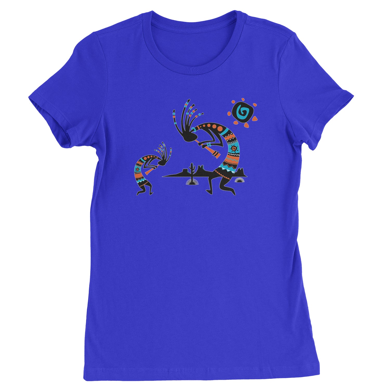 Native American Kokopelli Southwest Womens T-shirt american, hopi, indian, native, navajo by Expression Tees