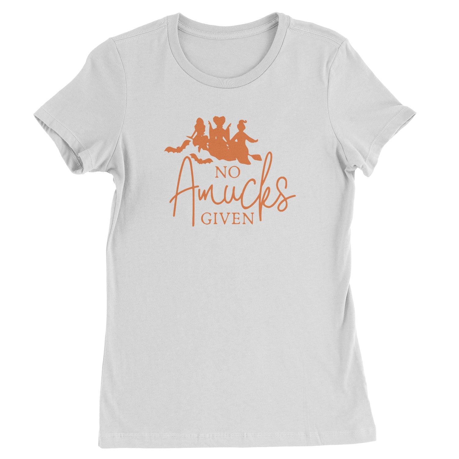 No Amucks Given Hocus Pocus Womens T-shirt descendants, enchanted, eve, hallows, hocus, or, pocus, sanderson, sisters, treat, trick, witches by Expression Tees