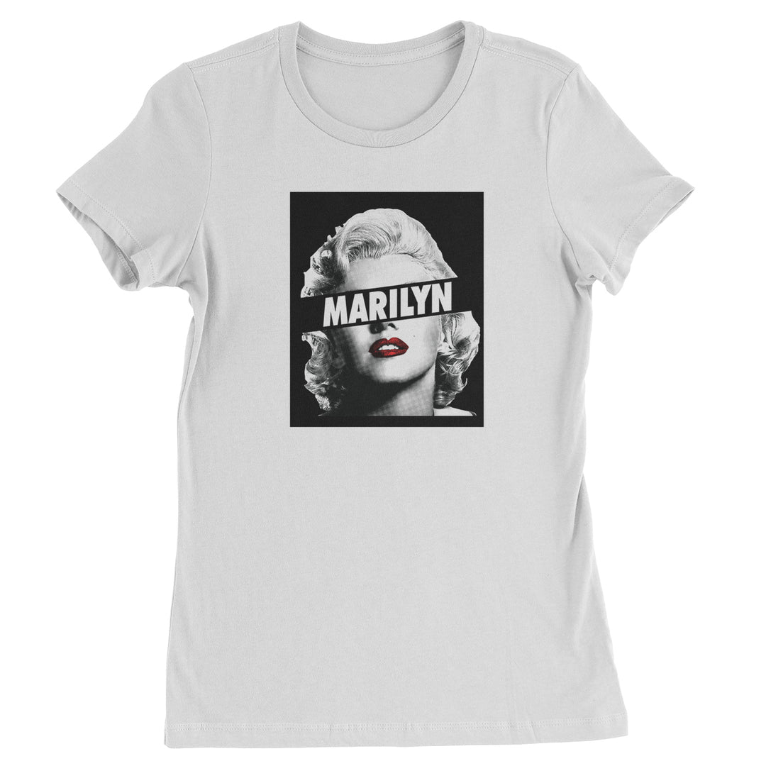 Marilyn Monroe Censored Womens T-shirt american, icon, marilyn, monroe by Expression Tees