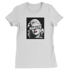 Marilyn Monroe Censored Womens T-shirt american, icon, marilyn, monroe by Expression Tees