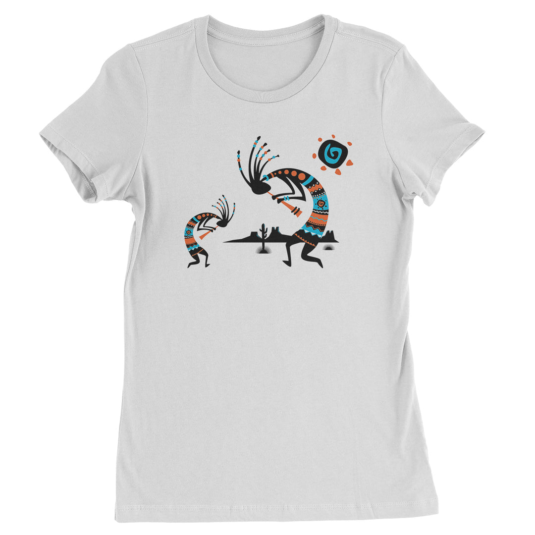 Native American Kokopelli Southwest Womens T-shirt american, hopi, indian, native, navajo by Expression Tees