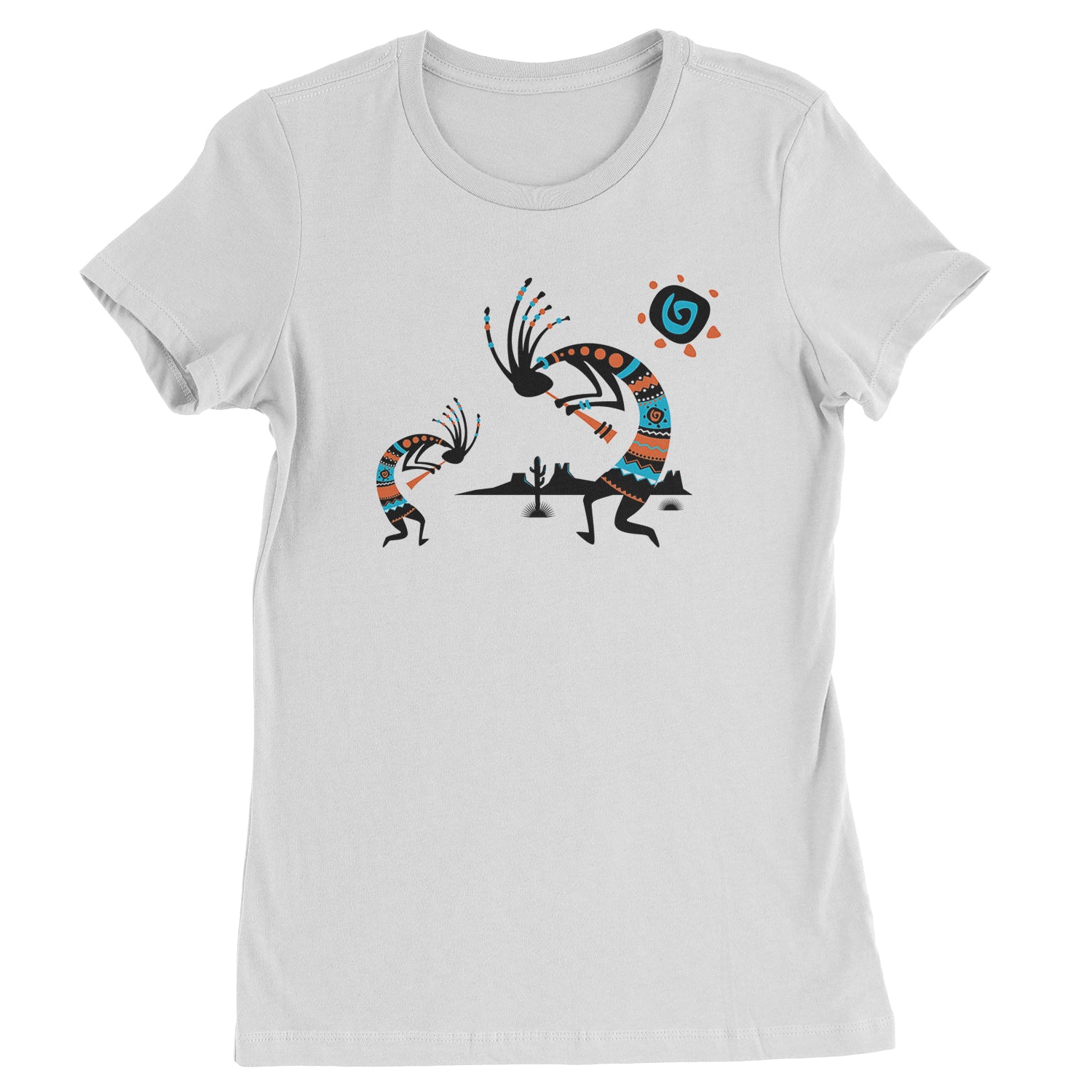 Native American Kokopelli Southwest Womens T-shirt american, hopi, indian, native, navajo by Expression Tees