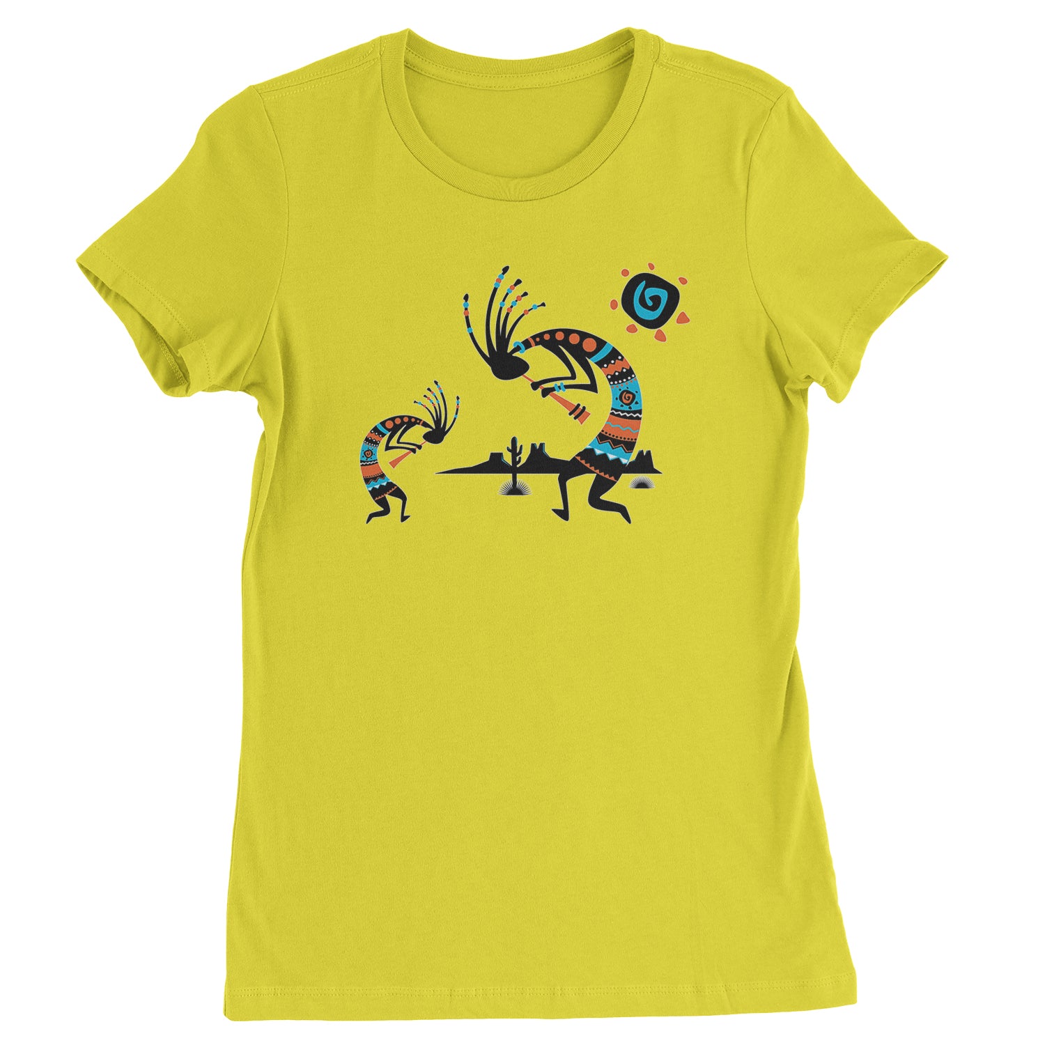 Native American Kokopelli Southwest Womens T-shirt american, hopi, indian, native, navajo by Expression Tees