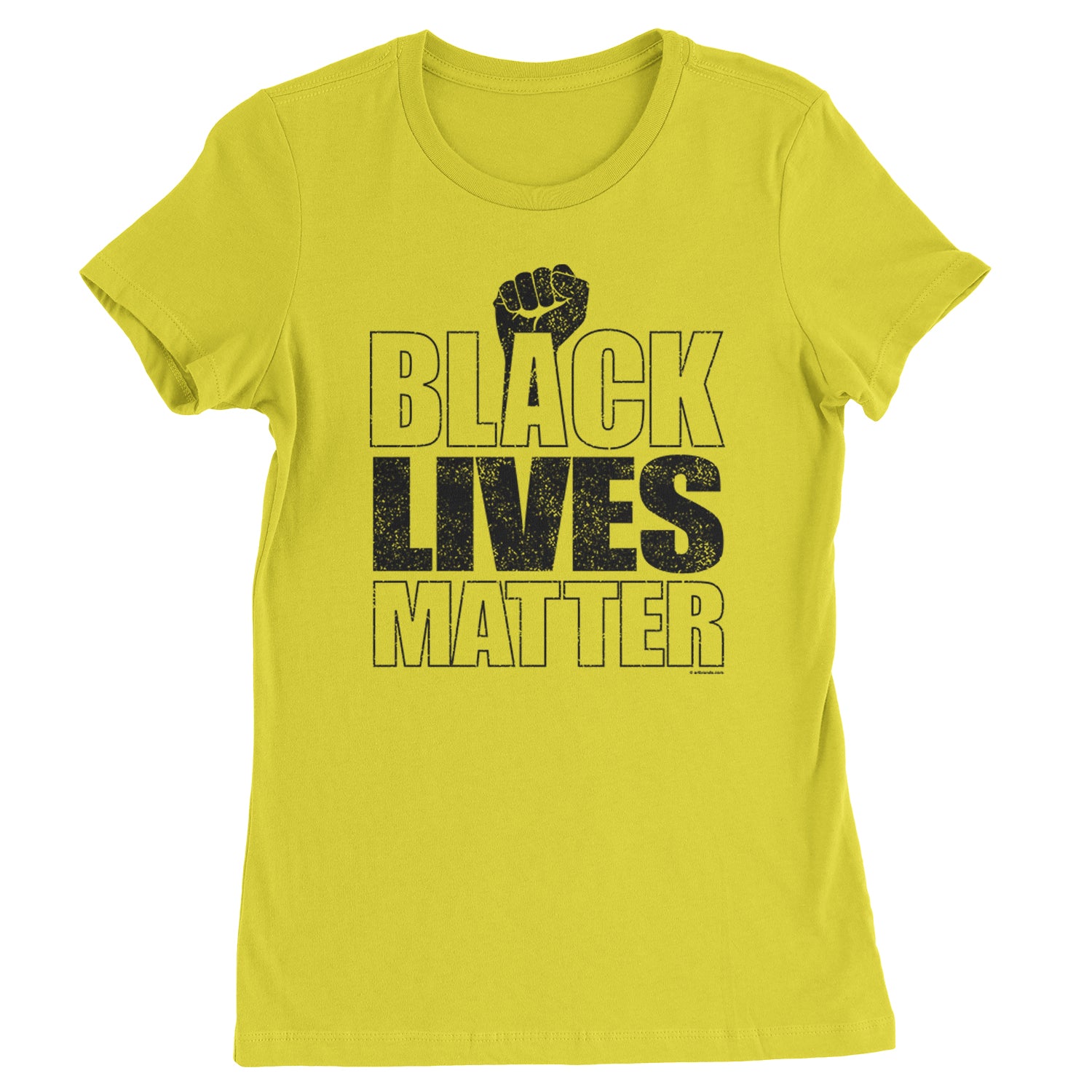 Black Lives Matter - Raised Fist Womens T-shirt african, african american, africanamerican, american, black, blm, harriet, lives, matter, mlk, parks, protest, revolution, riot, rosa, tubman by Expression Tees