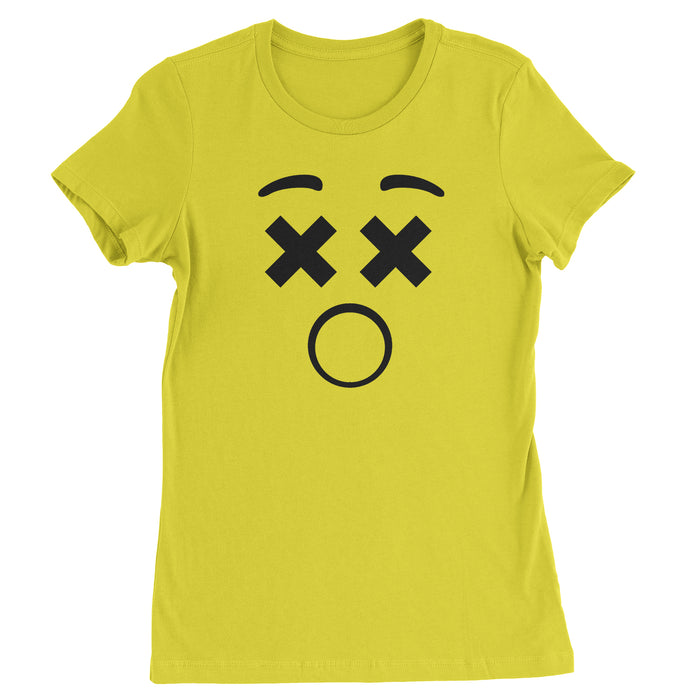 Emoticon XX Eyes Smile Face Womens T-shirt