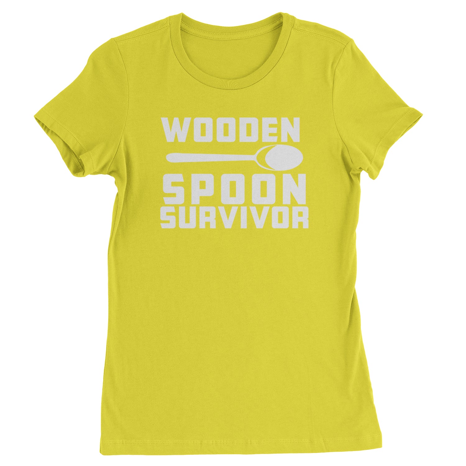 Wooden Spoon Survivor Womens T-shirt funny, shirt, spoon, survivor, wooden by Expression Tees
