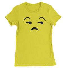 Emoticon Whatever Smile Face graphic on Women's Heavyweight Cotton T-Shirt