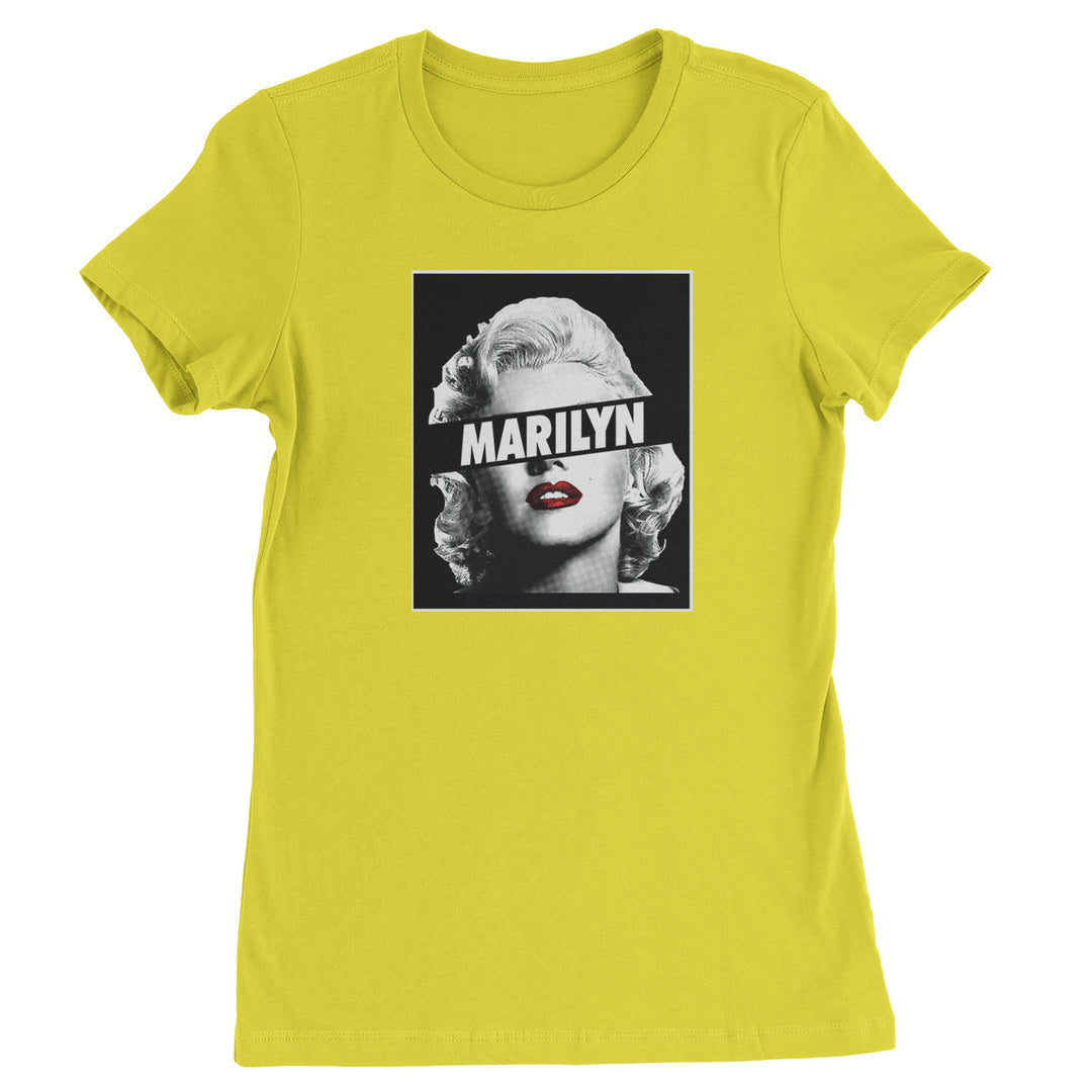 Marilyn Monroe Censored Womens T-shirt american, icon, marilyn, monroe by Expression Tees