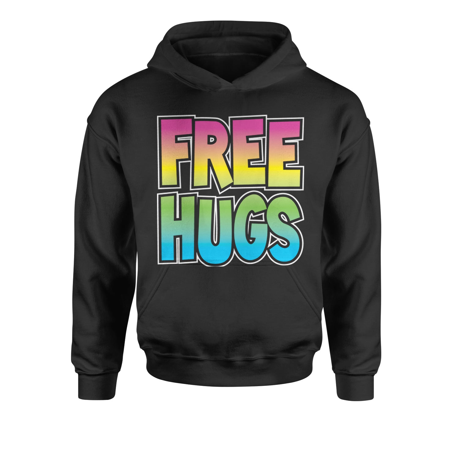 Free Hugs Youth-Sized Hoodie free, hugger, hugging, hugs by Expression Tees
