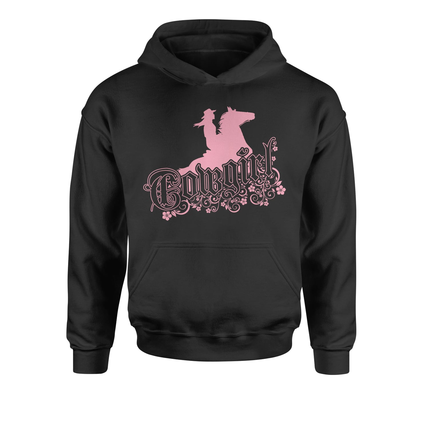 Cowgirl Riding A Horse Youth-Sized Hoodie country, daughter, farmers, girl, horses by Expression Tees
