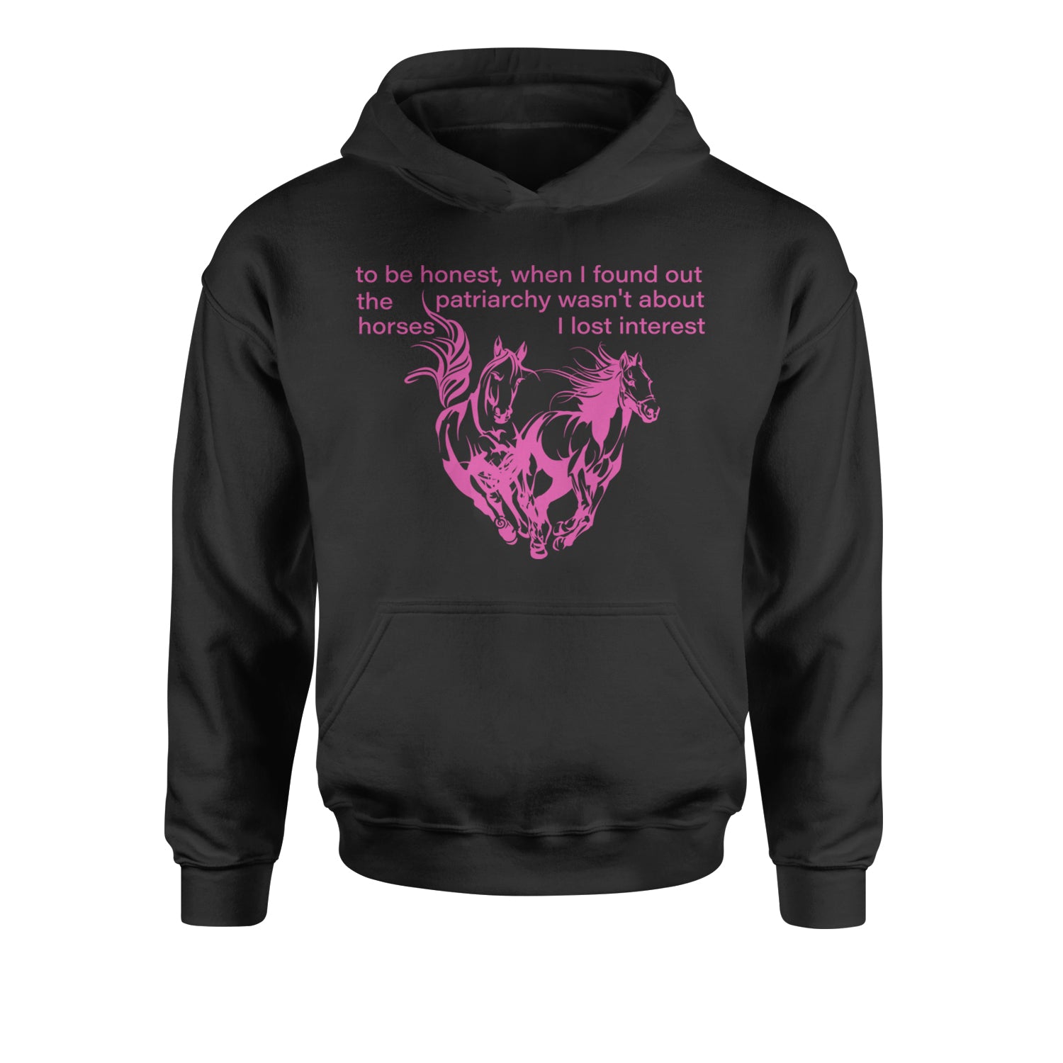 The Patriarchy Wasn't About Horses Barbenheimer Youth-Sized Hoodie
