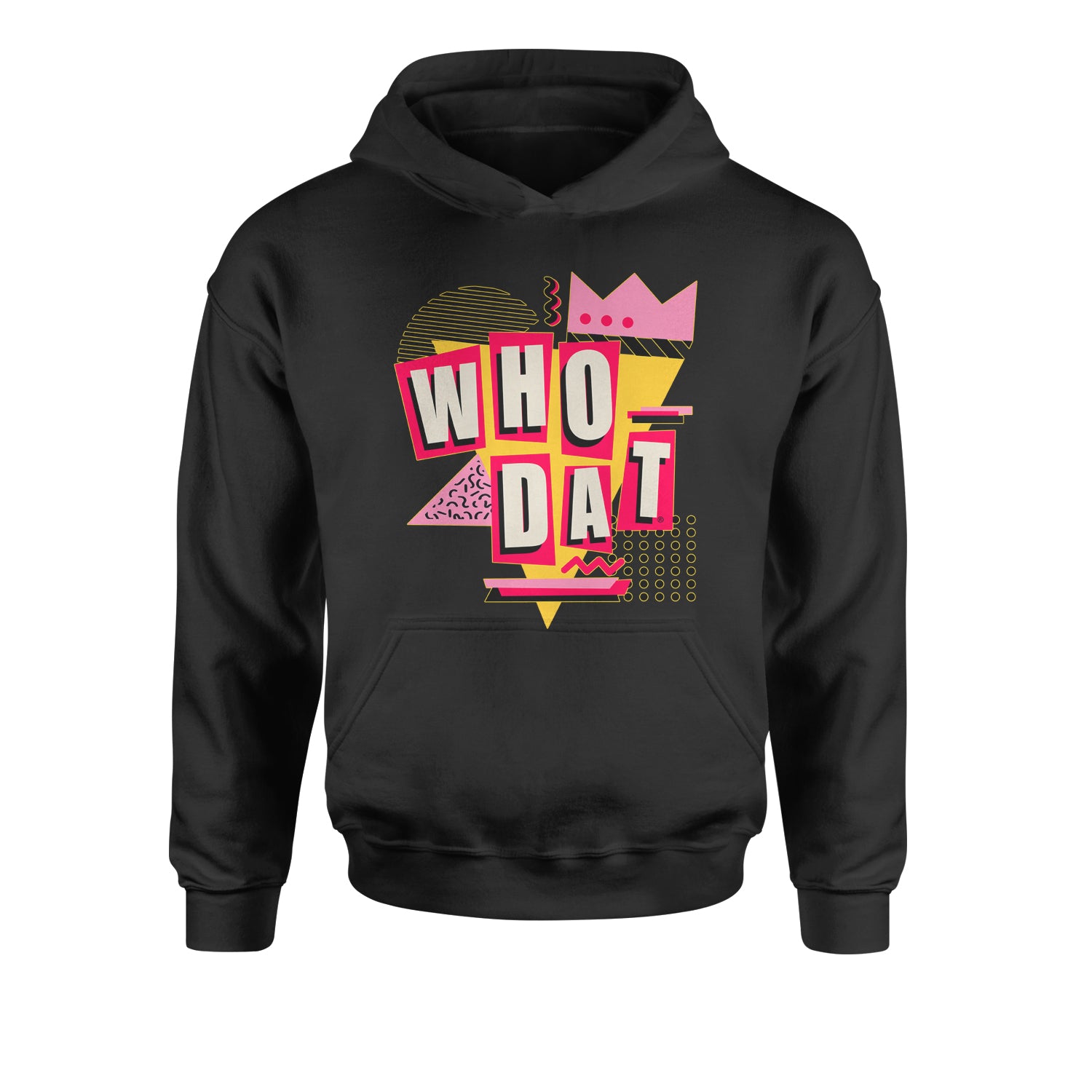 Who Dat New Orleans Youth-Sized Hoodie brees, colston, drew, louisiana, marques, payton, sean by Expression Tees