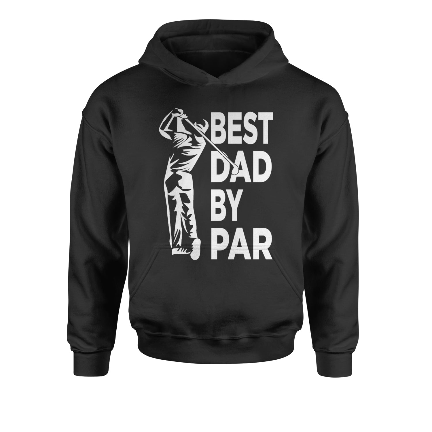 Best Dad By Par Golfing Gift For Father Youth-Sized Hoodie