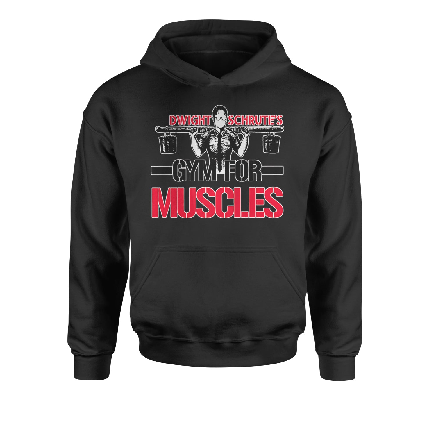 Dwight Schrute Gym For Muscles Office Workout Youth-Sized Hoodie