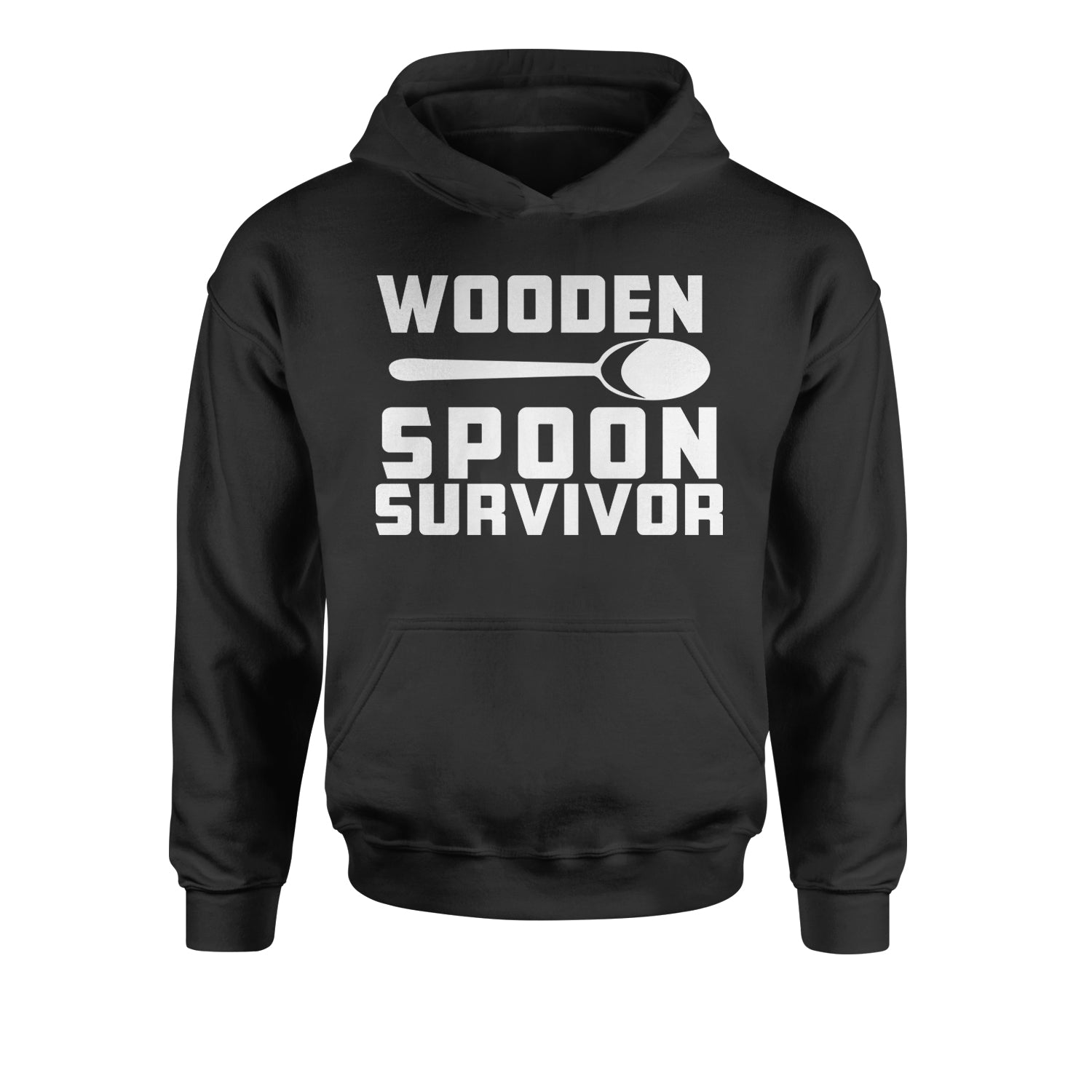 Wooden Spoon Survivor Youth-Sized Hoodie funny, shirt, spoon, survivor, wooden by Expression Tees