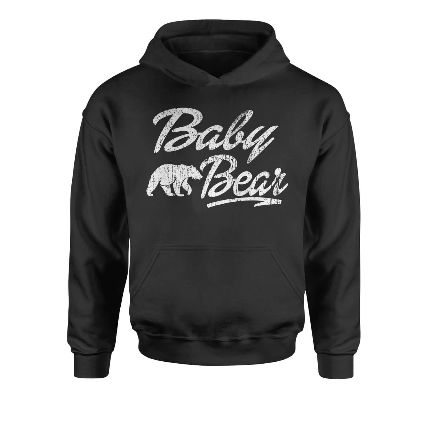 Baby Bear Cub Youth-Sized Hoodie bear, cub, family, matching, shirts, tribe by Expression Tees
