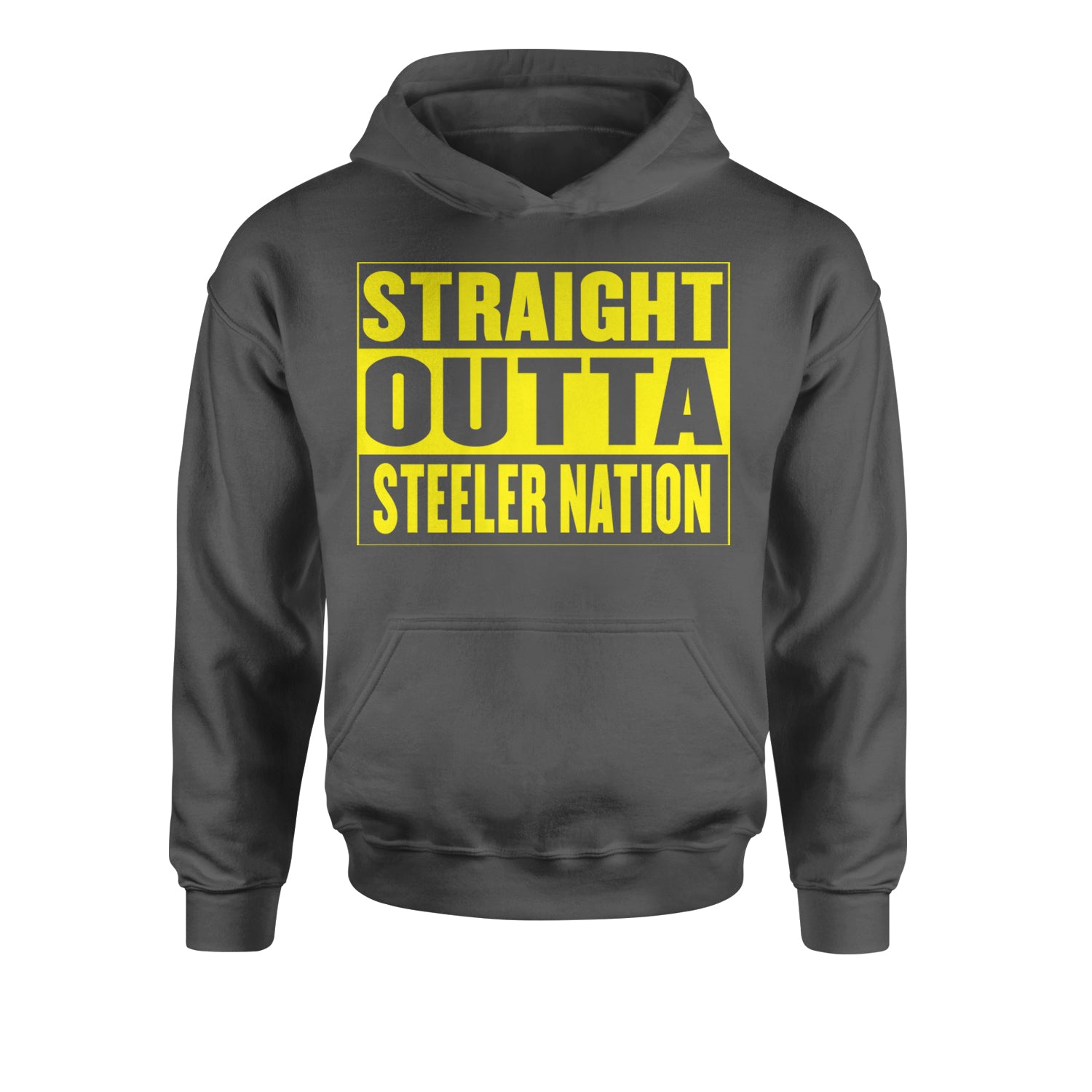 Straight Outta Steeler Nation Football  Youth-Sized Hoodie