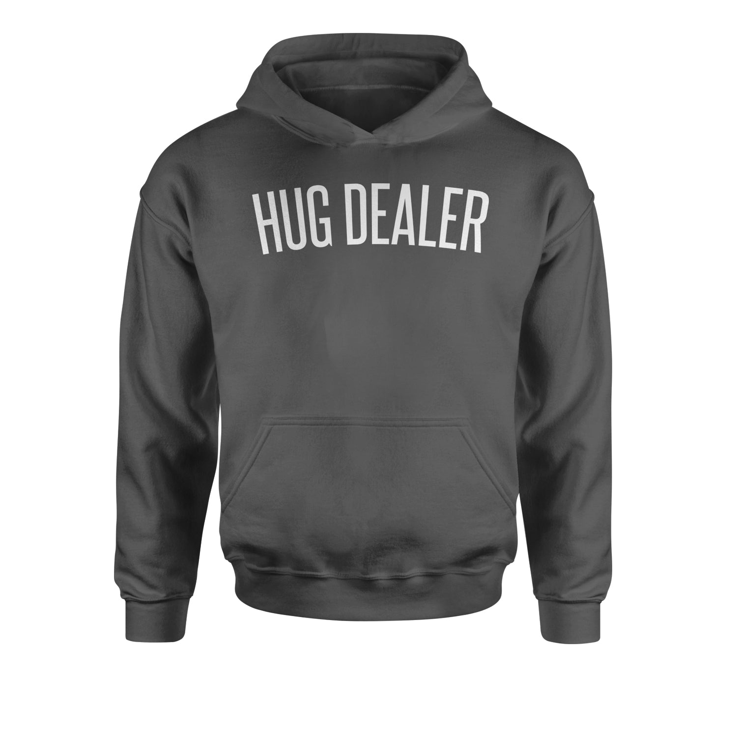 Hug Dealer Youth-Sized Hoodie dealing, free, hug, hugger, hugs by Expression Tees