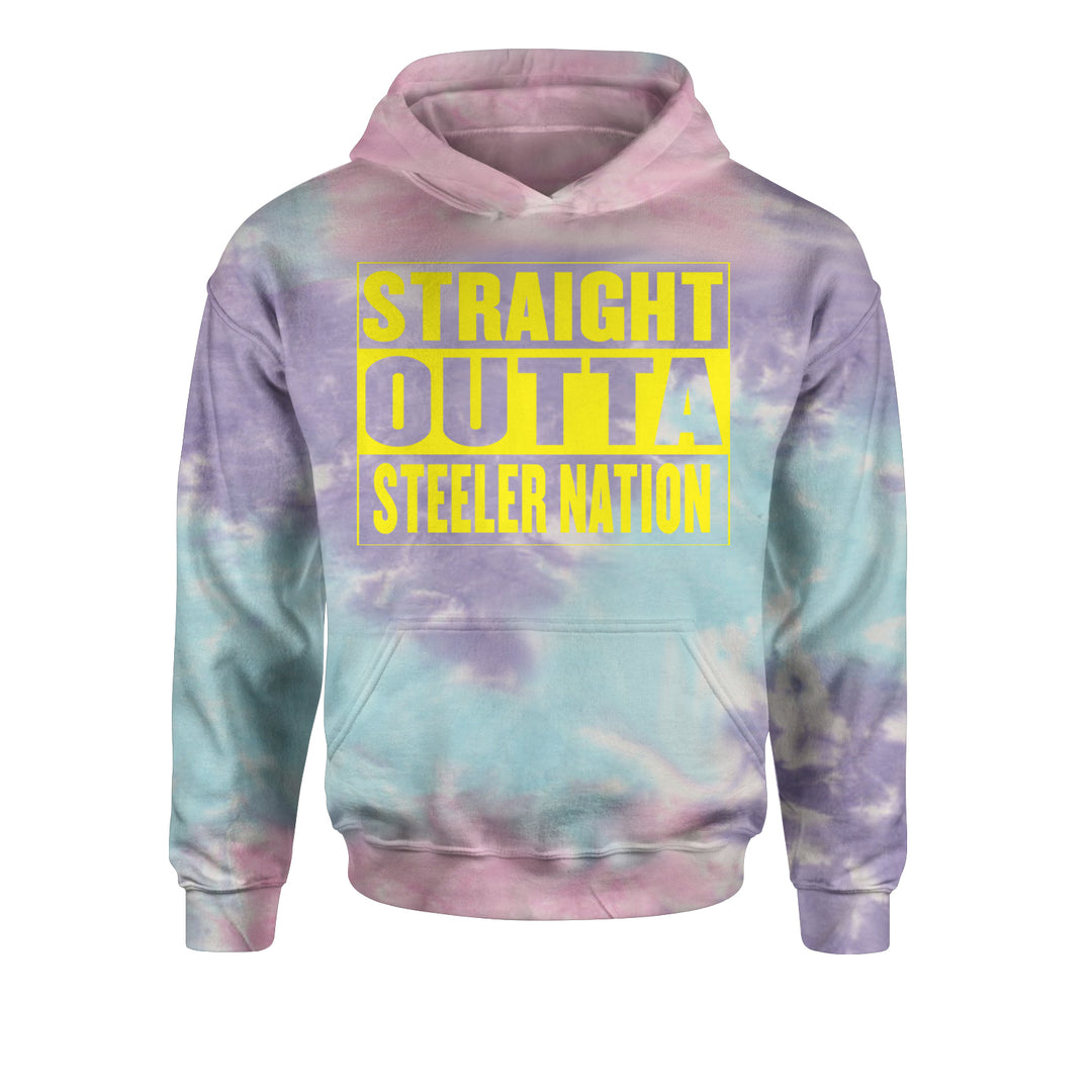 Straight Outta Steeler Nation Football  Youth-Sized Hoodie