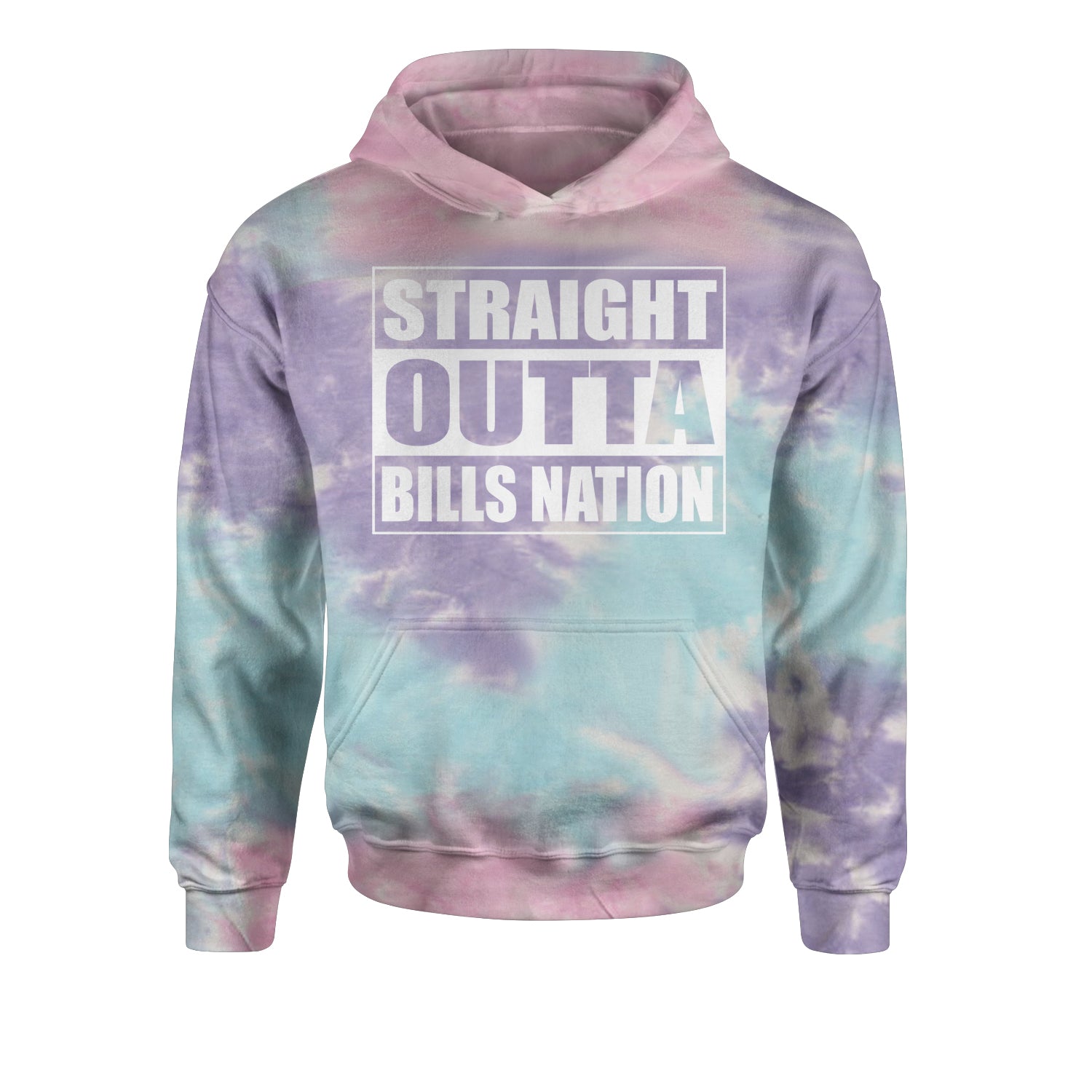 Straight Outta Bills Nation Youth-Sized Hoodie bills, buffalo, football, new, york by Expression Tees
