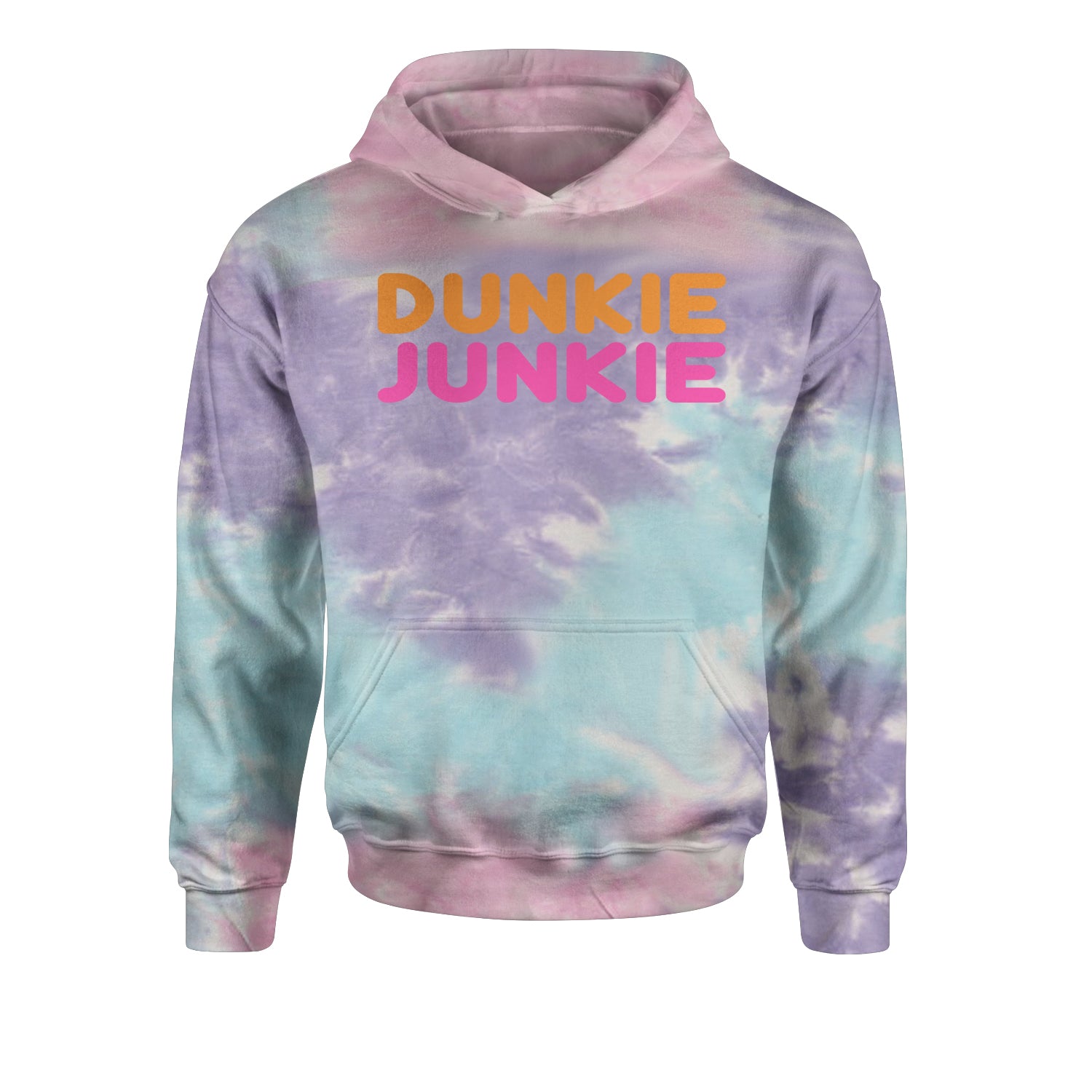 Dunkie Junkie Youth-Sized Hoodie addict, capuccino, coffee, dd, dnkn, dunkin, dunking, latte by Expression Tees