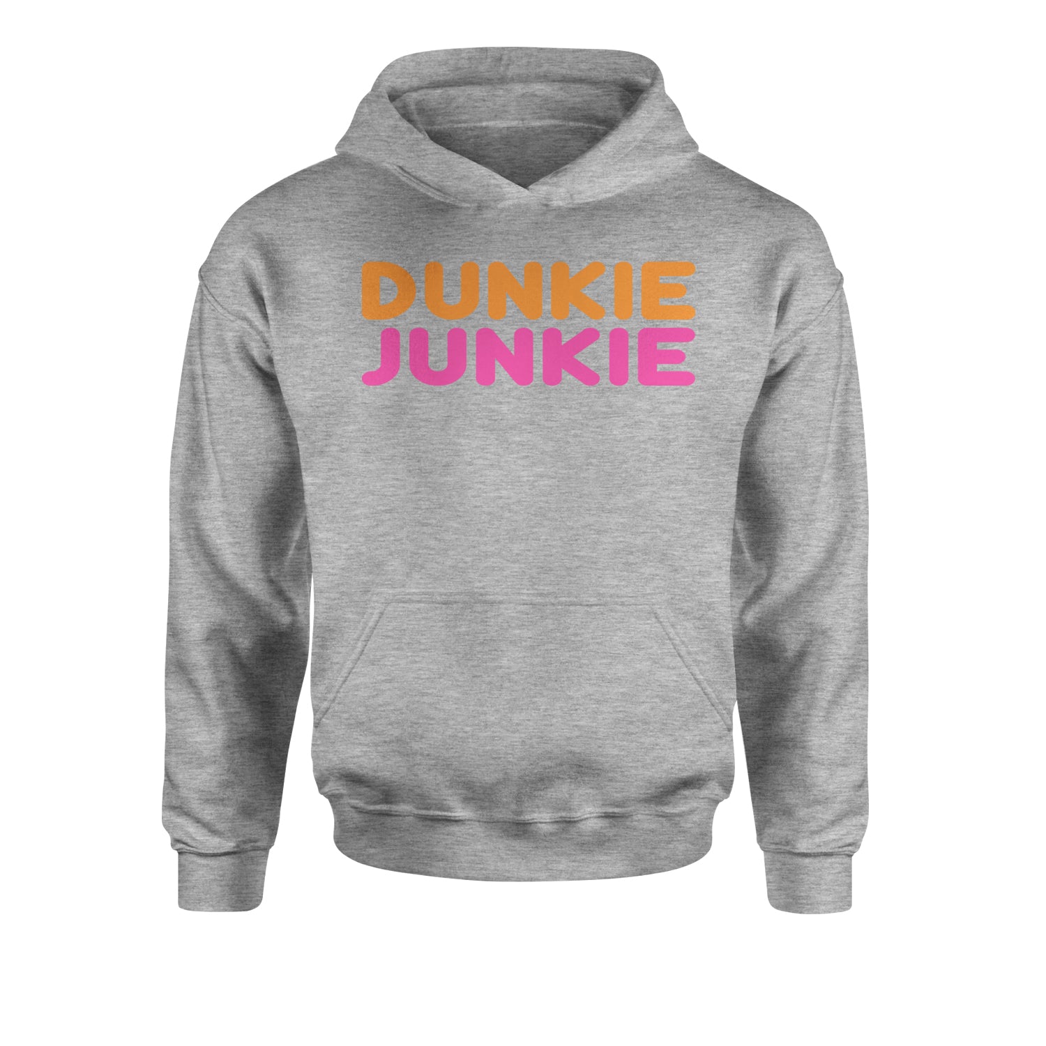 Dunkie Junkie Youth-Sized Hoodie addict, capuccino, coffee, dd, dnkn, dunkin, dunking, latte by Expression Tees