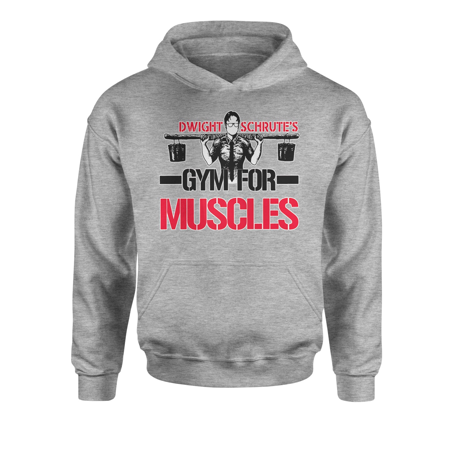 Dwight Schrute Gym For Muscles Office Workout Youth-Sized Hoodie
