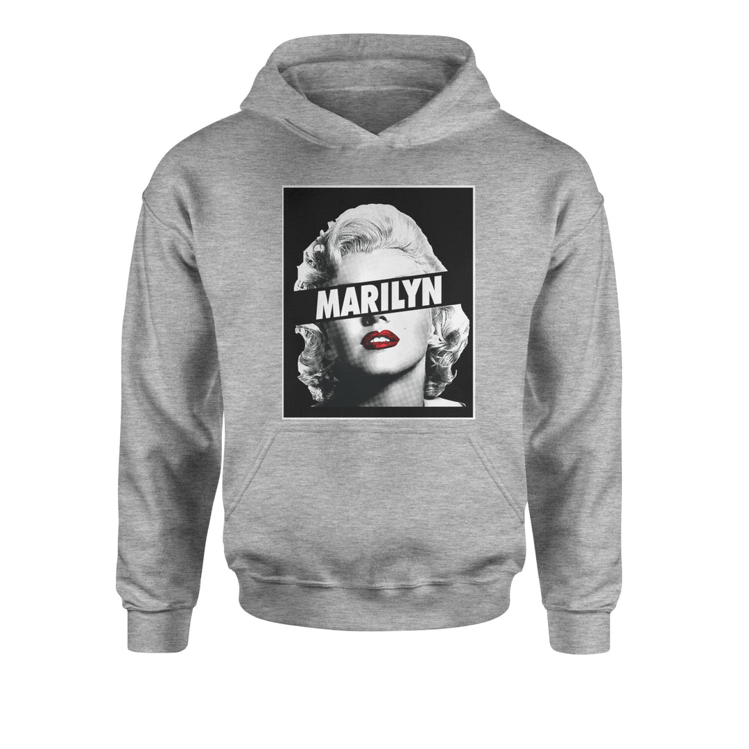 Marilyn Monroe Censored Youth-Sized Hoodie american, icon, marilyn, monroe by Expression Tees