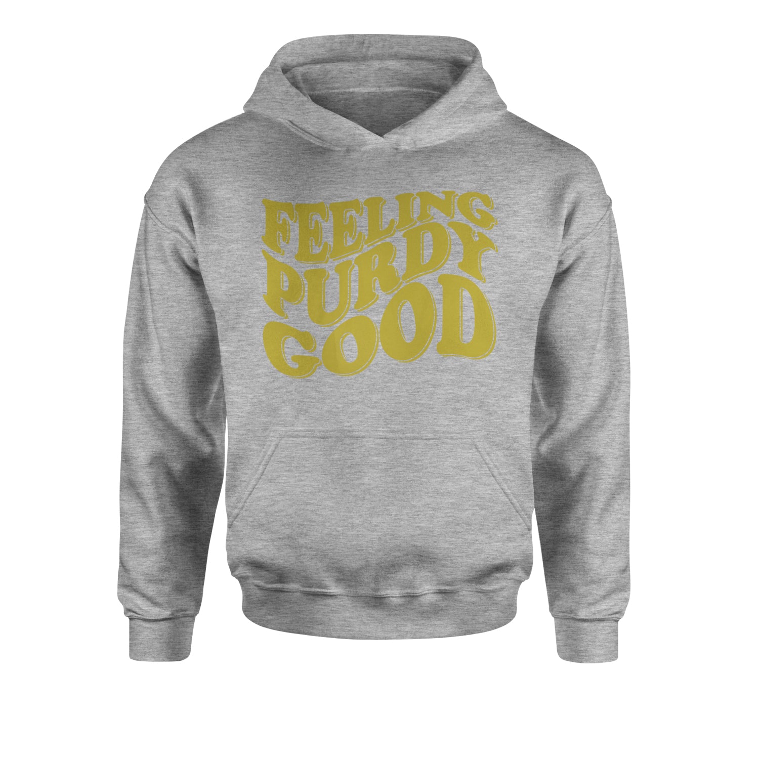 Feeling Purdy Good Youth-Sized Hoodie 13, football by Expression Tees