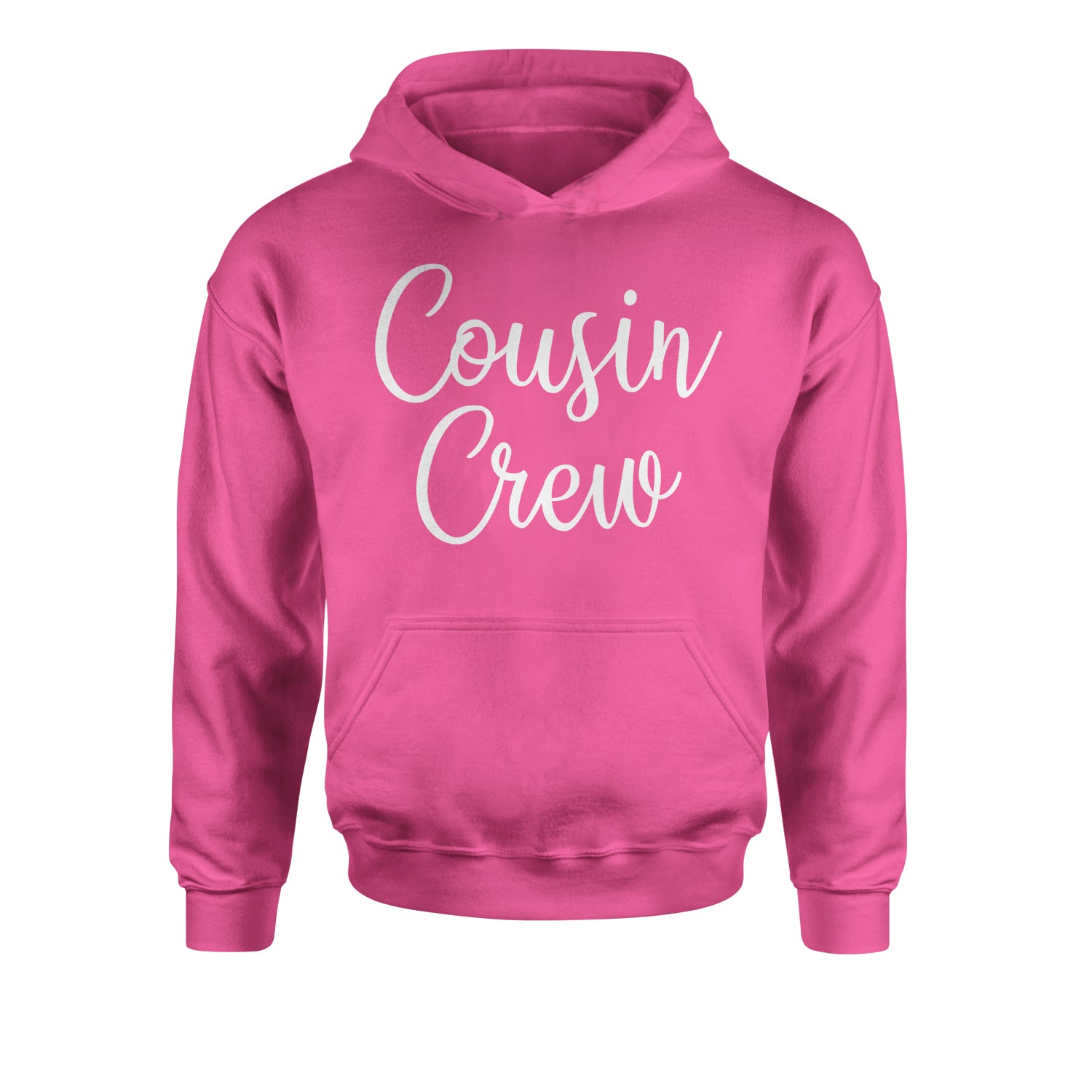 Cousin Crew Fun Family Outfit Youth-Sized Hoodie barbecue, bbq, cook, family, out, reunion by Expression Tees