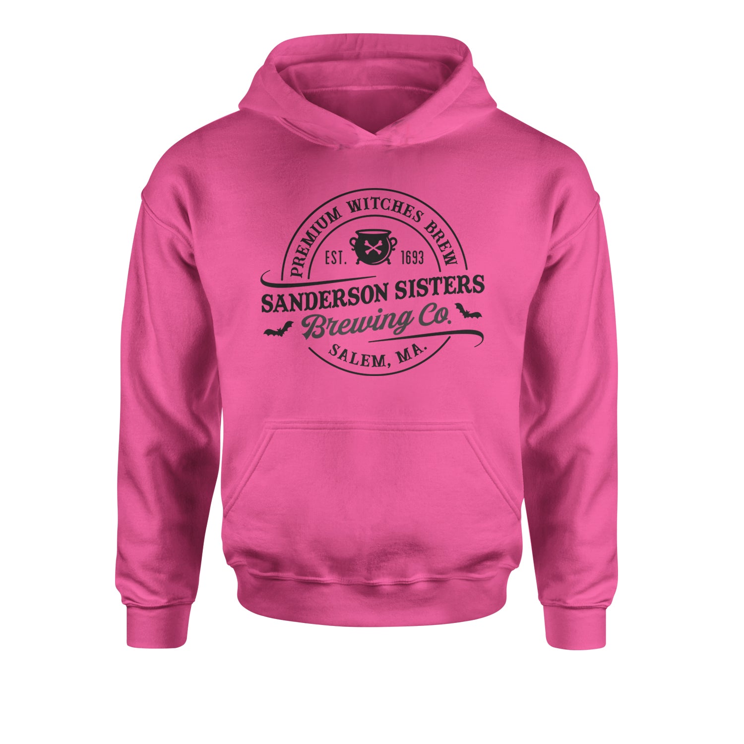 Sanderson Sisters Brewing Company Witches Brew Youth-Sized Hoodie descendants, enchanted, eve, hallows, hocus, or, pocus, sanderson, sisters, treat, trick, witches by Expression Tees