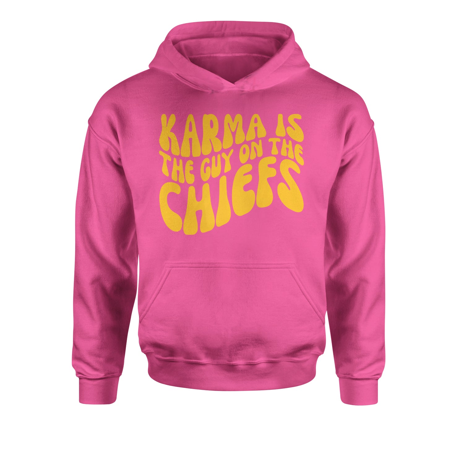 Karma Is The Guy On The Chiefs Boyfriend Youth-Sized Hoodie