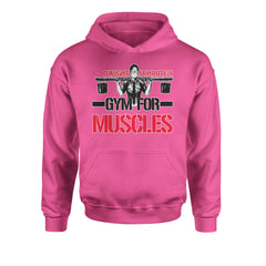 Dwight Schrute Gym For Muscles Office Workout Youth-Sized Hoodie