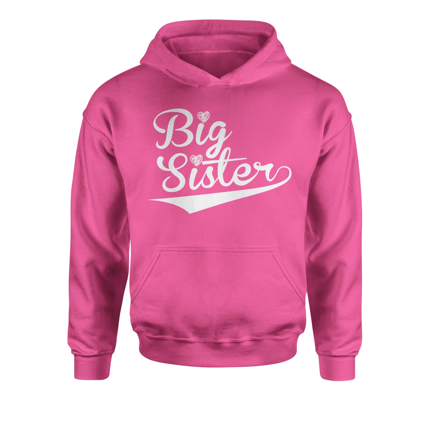 Big Sister Sibling Youth-Sized Hoodie announcement, big, brother, family, little, rivalry, sibling, sister by Expression Tees