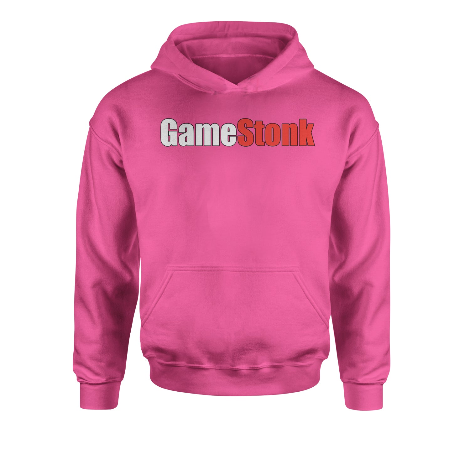 GameStonk - GME To The Moon Youth-Sized Hoodie elon, game, gamestop, GME, hood, investment, musk, robin, robinhood, stop by Expression Tees
