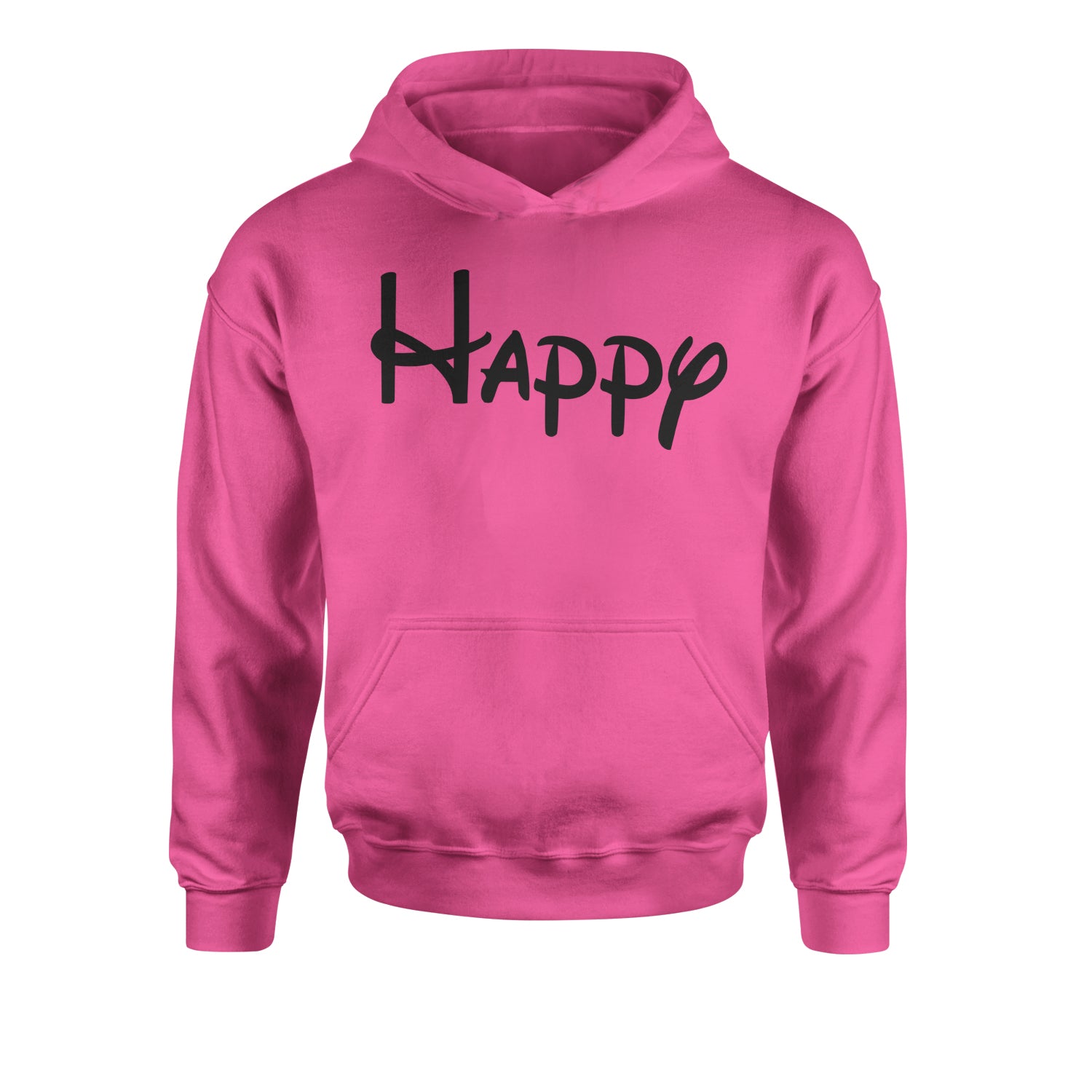 Happy - 7 Dwarfs Costume Youth-Sized Hoodie and, costume, dwarfs, group, halloween, matching, seven, snow, the, white by Expression Tees
