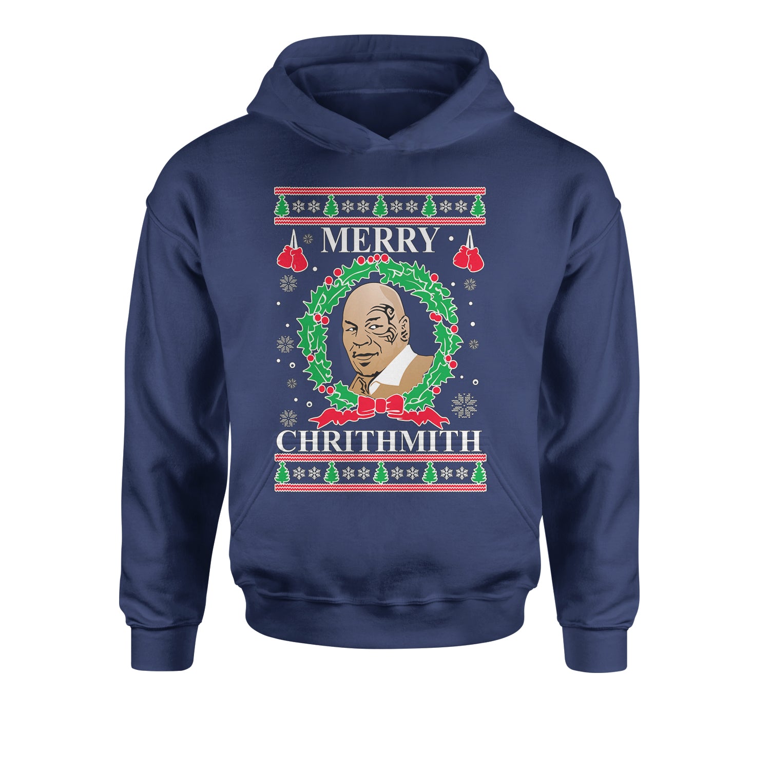 Merry Chrithmith Ugly Christmas Youth-Sized Hoodie christmas, holiday, michael, mike, sweater, tyson, ugly by Expression Tees