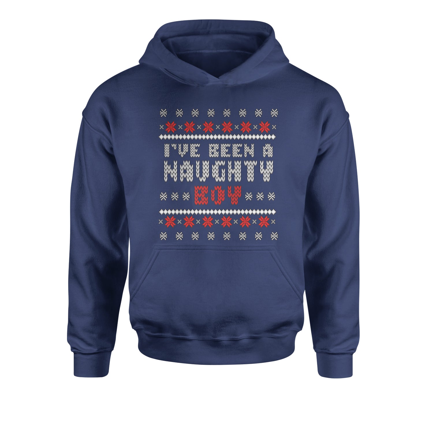 I've Been A Naughty Boy Ugly Christmas Youth-Sized Hoodie list, naughty, nice, santa, ugly, xmas by Expression Tees