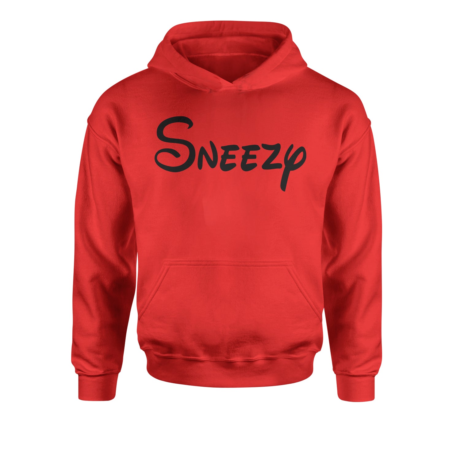 Sneezy - 7 Dwarfs Costume Youth-Sized Hoodie and, costume, dwarfs, group, halloween, matching, seven, snow, the, white by Expression Tees