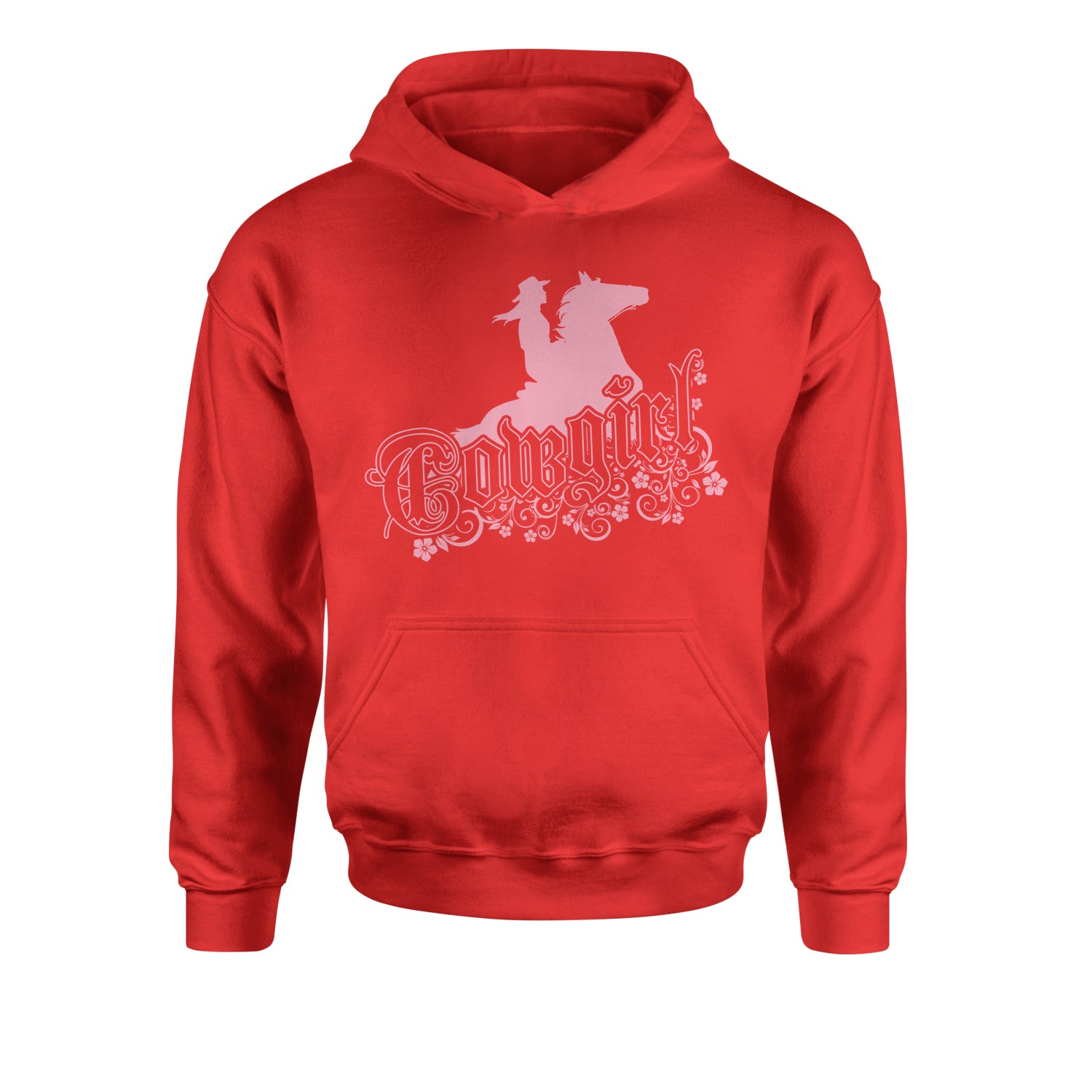 Cowgirl Riding A Horse Youth-Sized Hoodie country, daughter, farmers, girl, horses by Expression Tees
